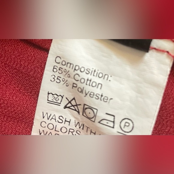 235. SHEIN Curve Button Down Blouse, Red, Size 2XL, EUC - Picture 4 of 4